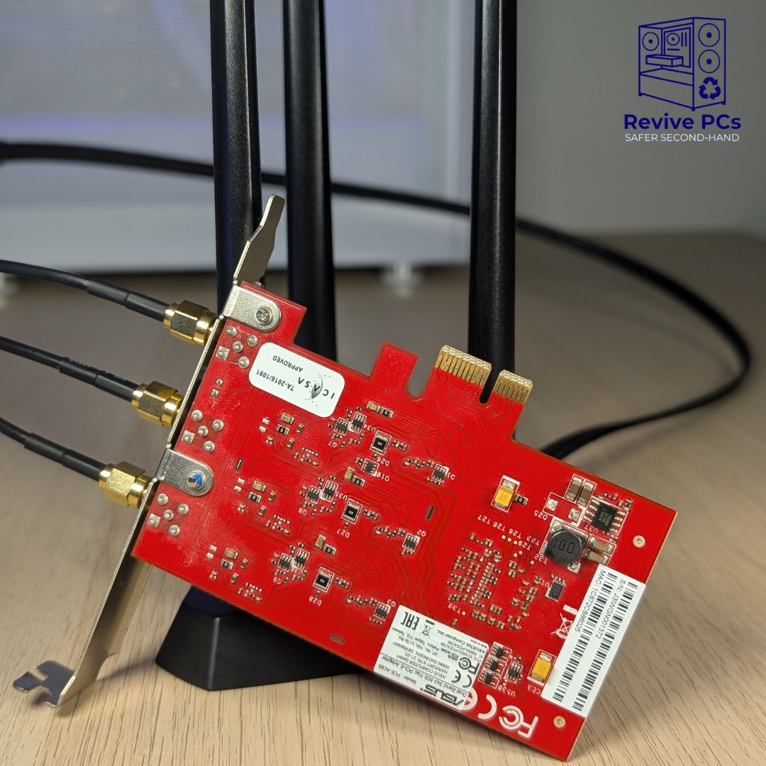 ASUS PCE-AC68 Dual-Band Wireless-AC1900 PCIe WiFi Adapter with Flexible External Antenna Base