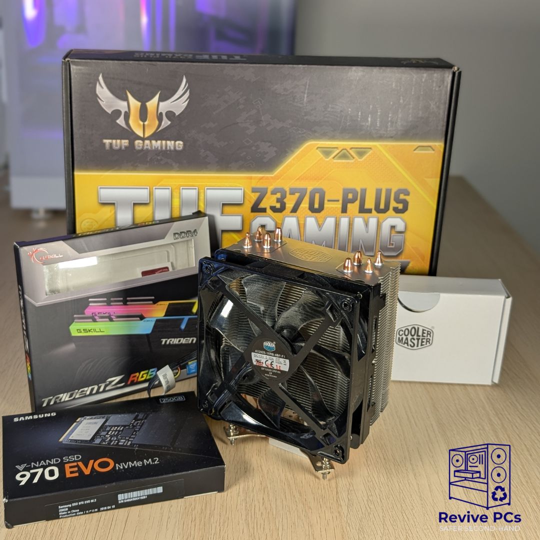 CPU, MoBo, RAM, & SSD Combo | Intel i5-8600K, Z370, 16GB (3866 MHz), & 250GB SSD with Windows 11 Pro Activated