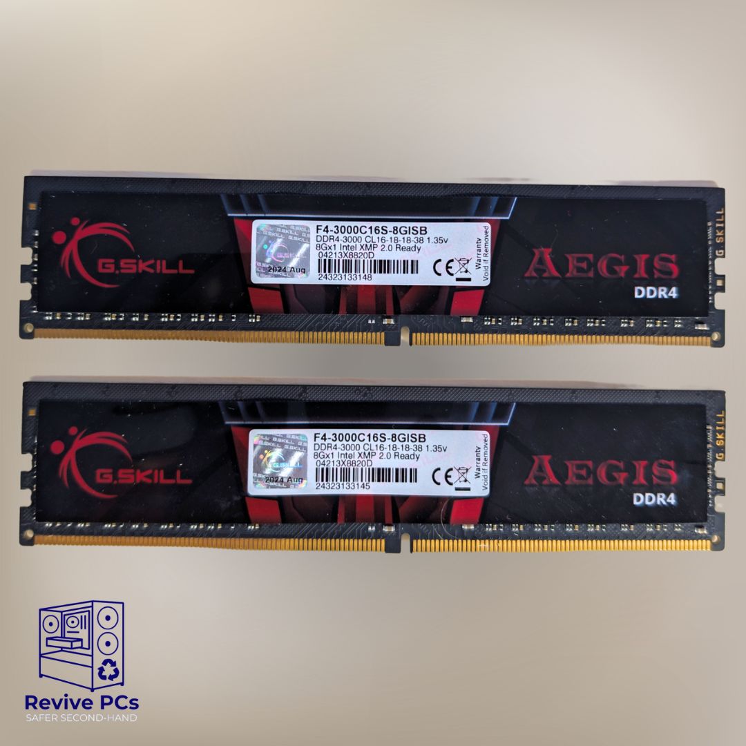 16GB DDR4 RAM - G. SKILL Aegis (2 x 8GB) 3000MHz CL16