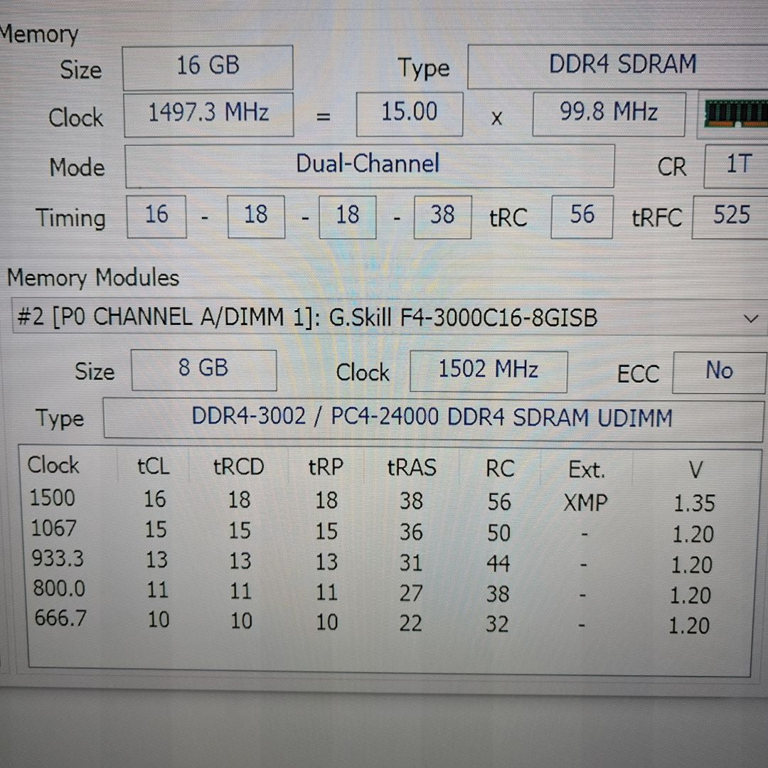 16GB DDR4 RAM - G. SKILL Aegis (2 x 8GB) 3000MHz CL16