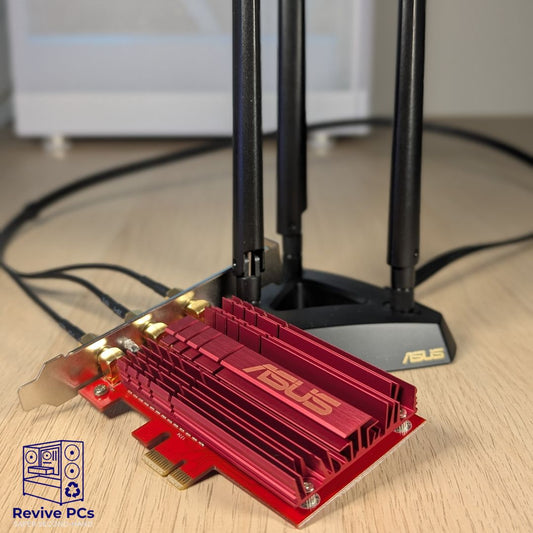 ASUS PCE-AC68 Dual-Band Wireless-AC1900 PCIe WiFi Adapter with Flexible External Antenna Base