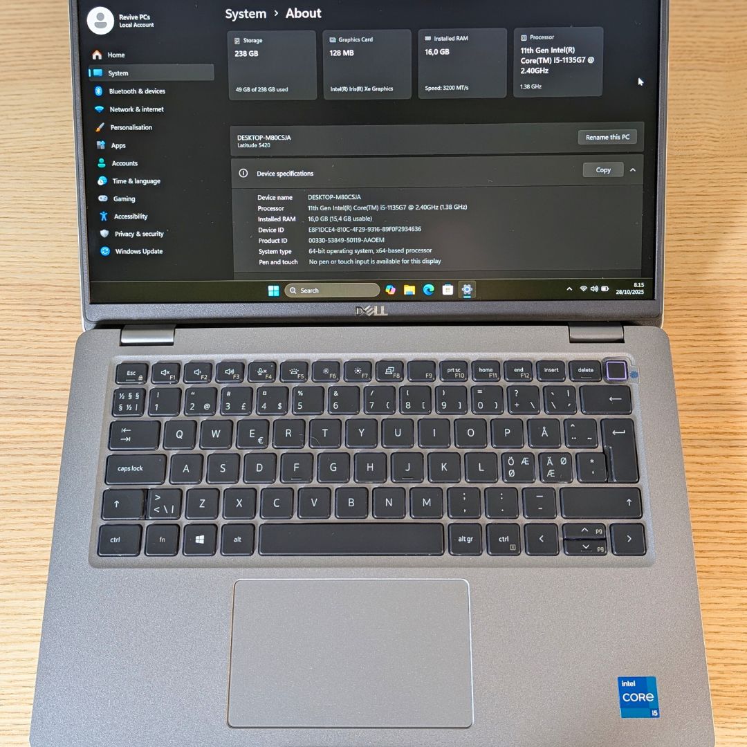 Dell Latitude 5420 | i5-1135G7 / 16GB RAM / 250GB SSD | NEW BATTERY